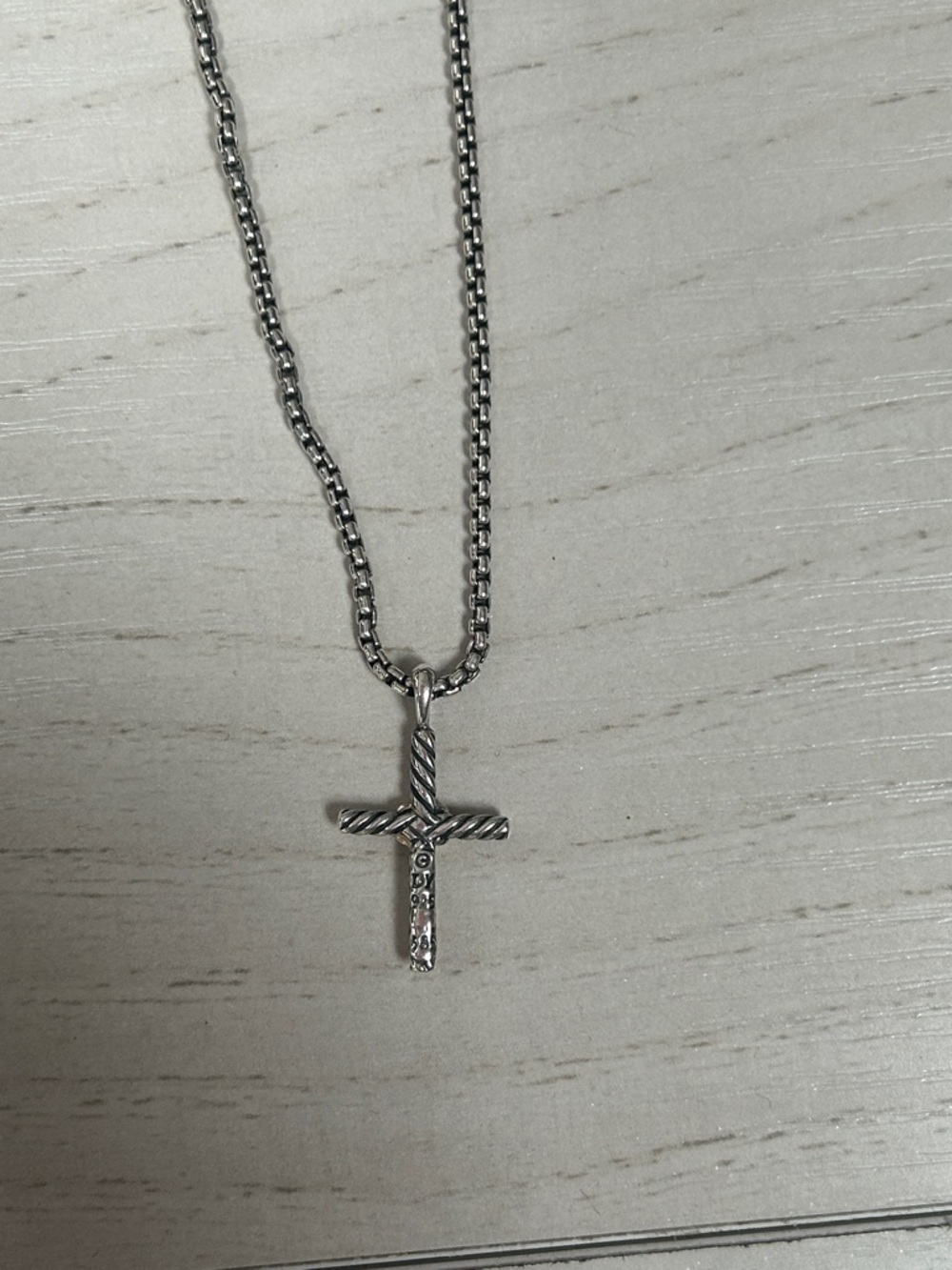 David Yurman Cross Pendant Necklace - Picture 4 of 7